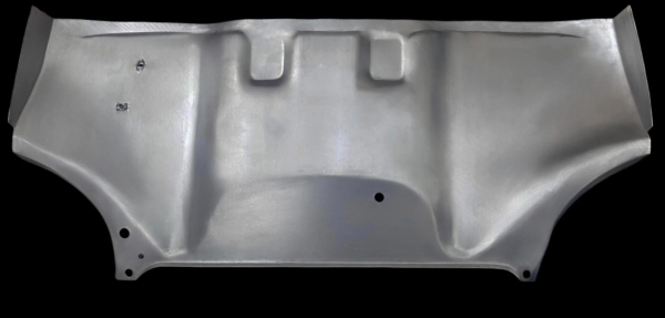 1952-1955 VW Käfer Gepäckraum-Bodenblech vorne (Oval/Brezel), 1952–1955 – 1mm Stahl Tankboden Kofferraumboden vorne Tank